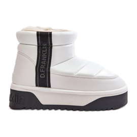 Bottes de neige basses à semelle épaisse D.Franklin DFSH371011 Blanc blanche