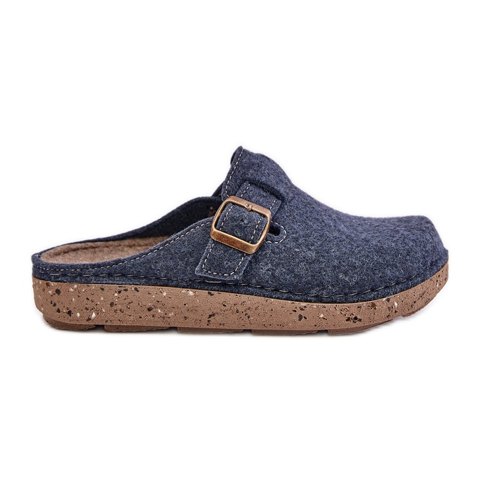 Chaussons Confortables Pour Femmes Avec Boucle Inblu ED000019 Bleu Marine