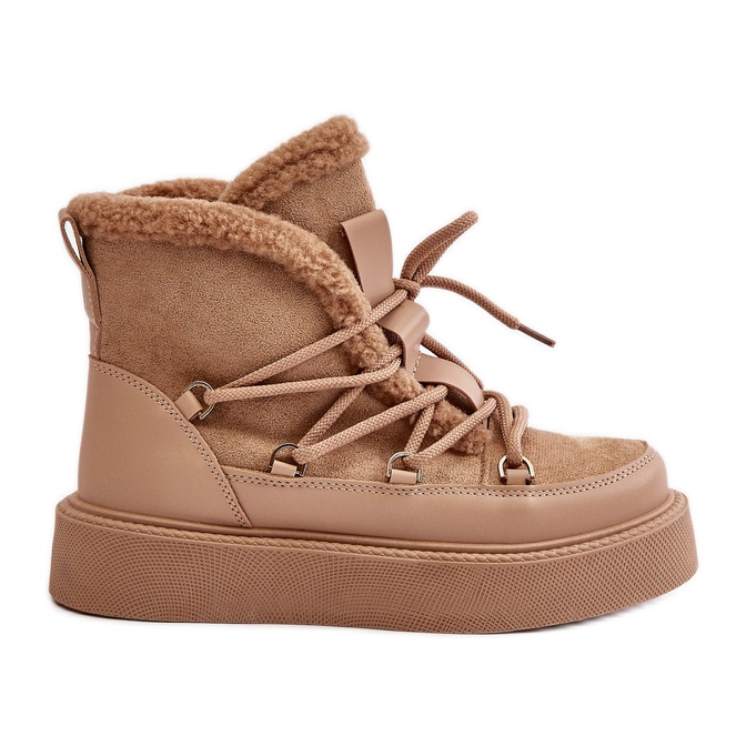 Bottes de neige Tamidra beige foncé sur la plateforme Bottes de neige Tamidra beige foncé sur la plateforme