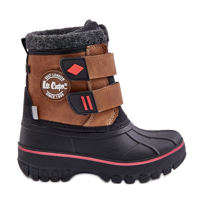 Bottes de neige Velcro Enfant Lee Cooper LCJ-24-44-2864K Camel brun