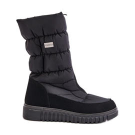 Bottes de neige chaudes pour femmes Progress PROGJ-24-149 noir le noir