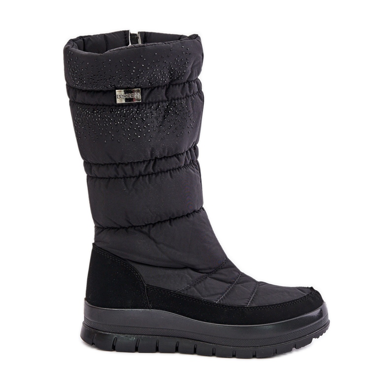 Bottes de neige pour femmes avec décoration Progress PROGJ-24-147 Noir le noir