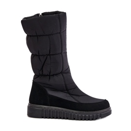 Bottes de neige avec fermeture éclair pour femmes Progress PROGJ-24-144 Noir