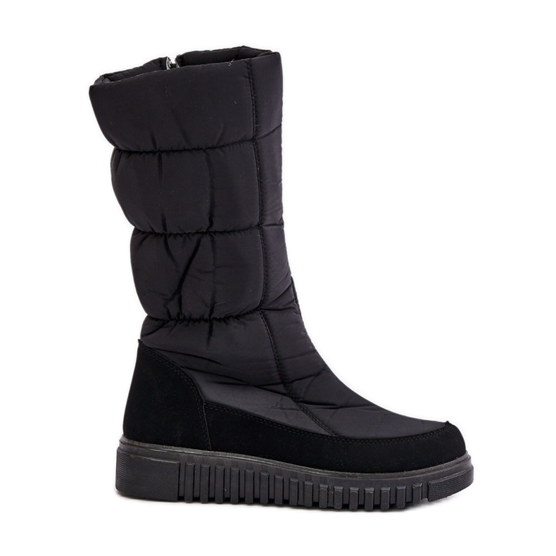 Bottes de neige avec fermeture éclair pour femmes Progress PROGJ-24-144 Noir le noir