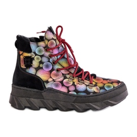 Bottines Chaudes Femme En Cuir Maciejka 06146-39 Multicolore