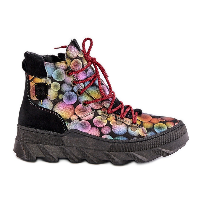 Bottines Chaudes Femme En Cuir Maciejka 06146-39 Multicolore