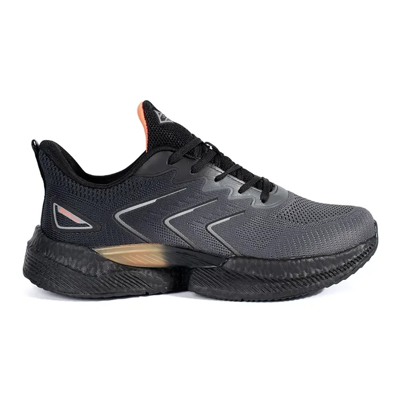 Vico Chaussures de sport légères à lacets noires et grises