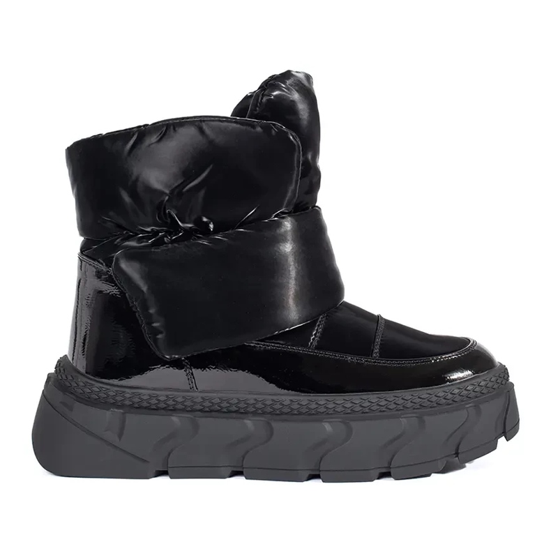Seastar Bottes de neige isolées noires pour femme à semelle épaisse le noir