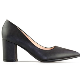 Escarpins classiques noirs à talons hauts, chaussures pour femmes pour le bureau le noir