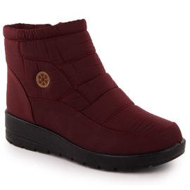 Bottes de neige compensées bordeaux pour femme News 5029 rouge