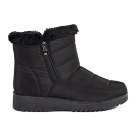Bottes de neige légères noires pour femme le noir