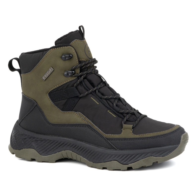 Bottes d'hiver de trekking pour hommes cheville haute Filippo MTR6654/24 kaki vert