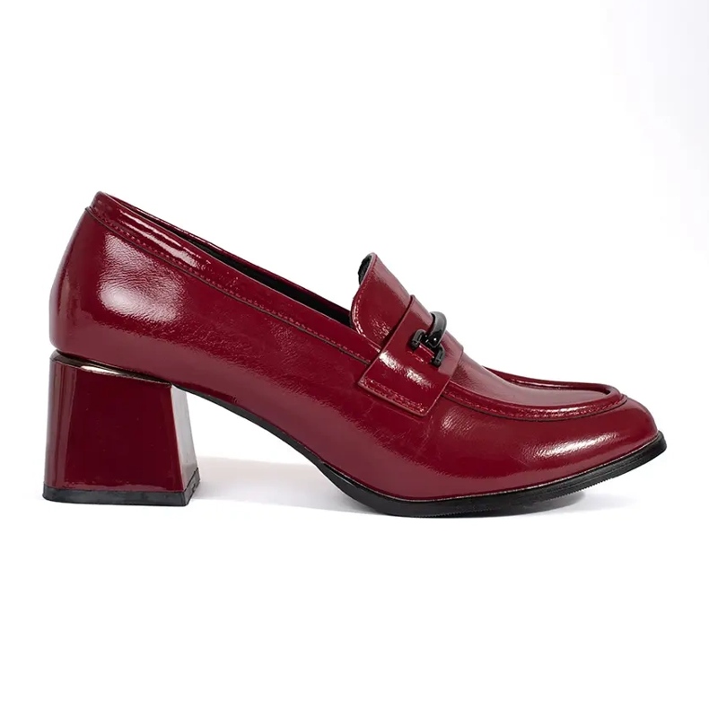 Goodin Mocassins femme bordeaux à talons hauts rouge Goodin Mocassins femme bordeaux à talons hauts rouge