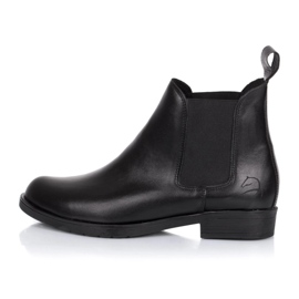 Rusttler Bottines Chelsea femme Rustler Karo en cuir noir