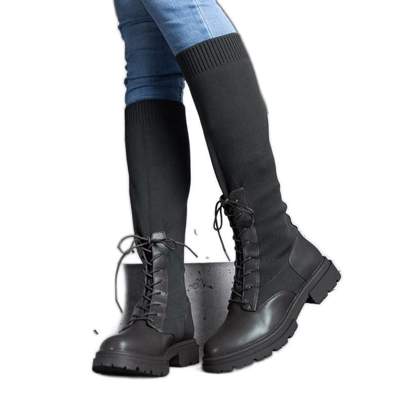 Bottines vertes à enfiler avec tige en matière souple par Luana