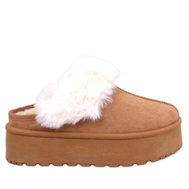 Chaussons de neige à plateforme Allod Camel brun