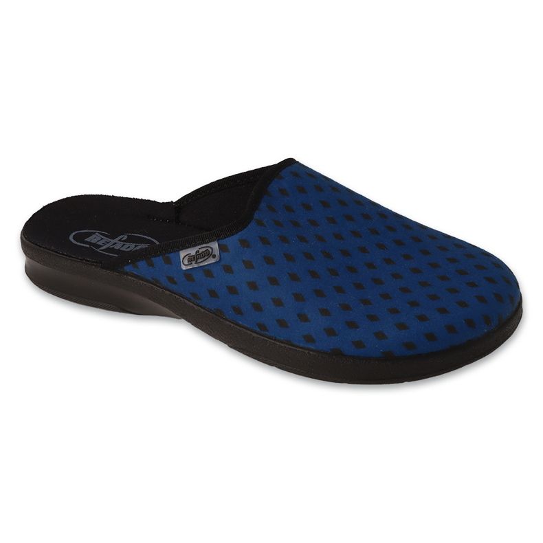 Befado chaussons homme à motif géométrique 548M042 bleu Befado chaussons homme à motif géométrique 548M042 bleu