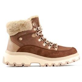Bottes isolées pour femmes, beige CC-44BR brun