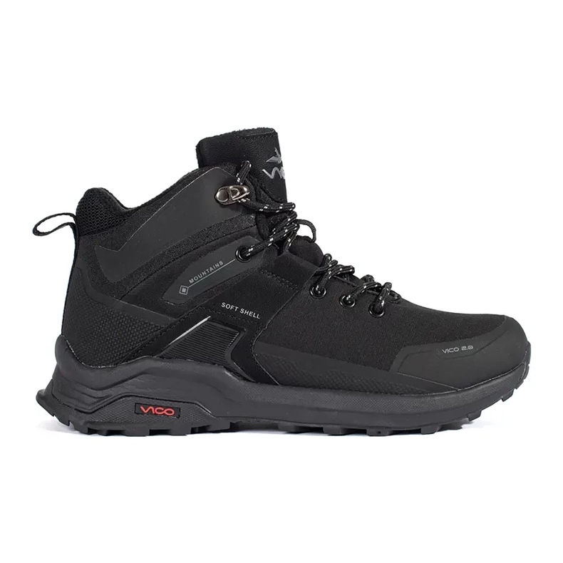 Vico Chaussures de trekking isolées noires le noir