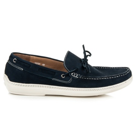 Sorrento Mocassins en cuir bleu