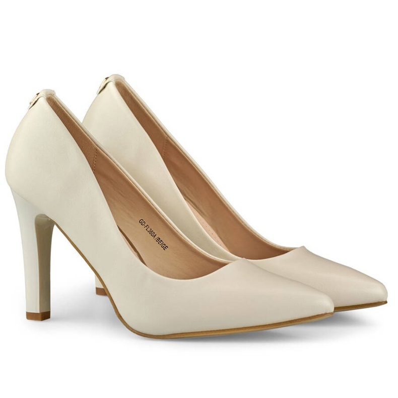 Escarpins à talons hauts femme beiges GD-FL360BE Escarpins à talons hauts femme beiges GD-FL360BE