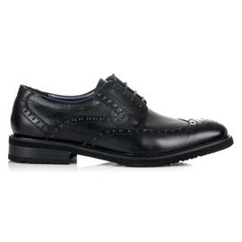 Sorrento Brogs en cuir le noir