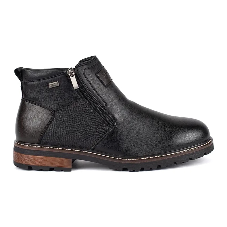 Bottines Chelsea isolées noires pour hommes le noir
