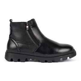 Bottines isolées noires pour homme le noir