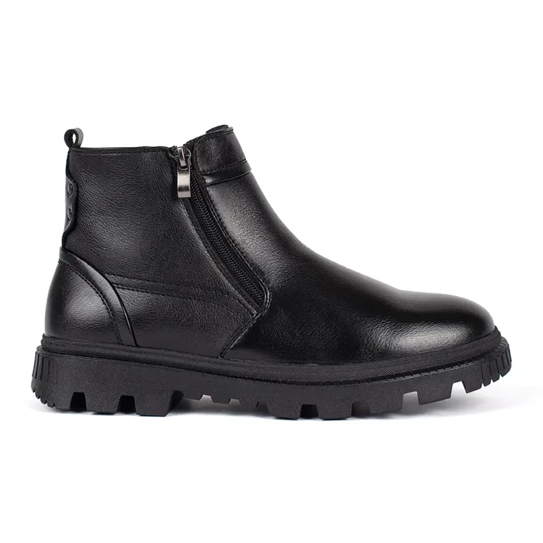 Bottines isolées noires pour homme le noir