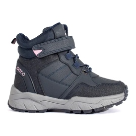 Boots fille isolées bleu marine