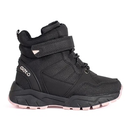 Boots fille isolées noires le noir