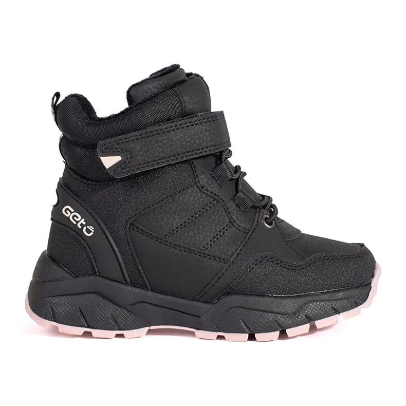 Boots fille isolées noires le noir