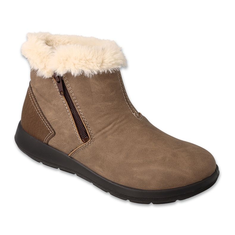 Bottines femme Dr.Orto Befado beiges 156D911 ornées de fourrure