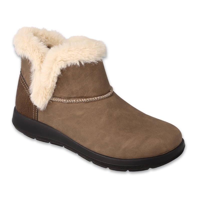 Bottines femme Dr.ORTO Befado beiges 156D910 ornées de fourrure