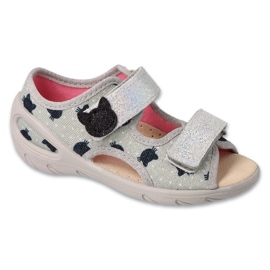 Befado chaussures pour enfants pu 065P176 gris Befado chaussures pour enfants pu 065P176 gris