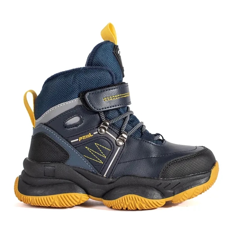 Bottes hautes isolées pour garçon bleu