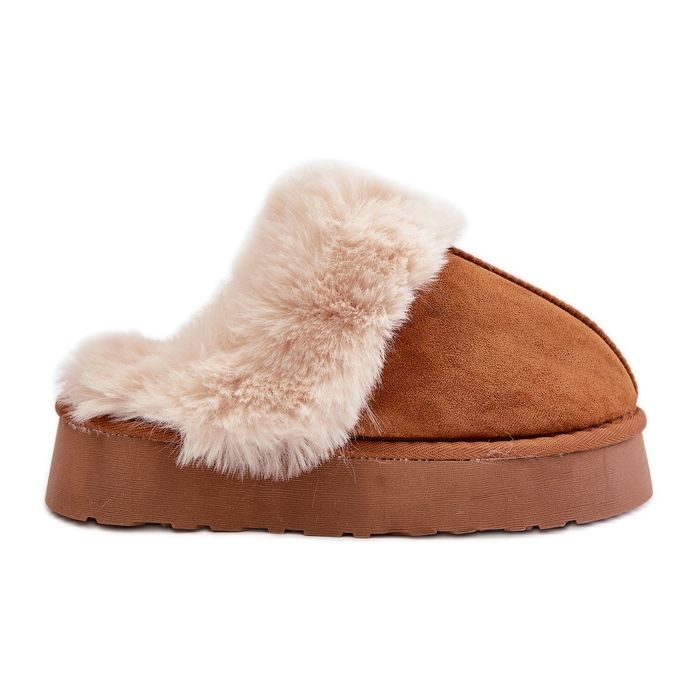 Bottes de neige pour femme à semelle épaisse avec fourrure Doriola camel brun