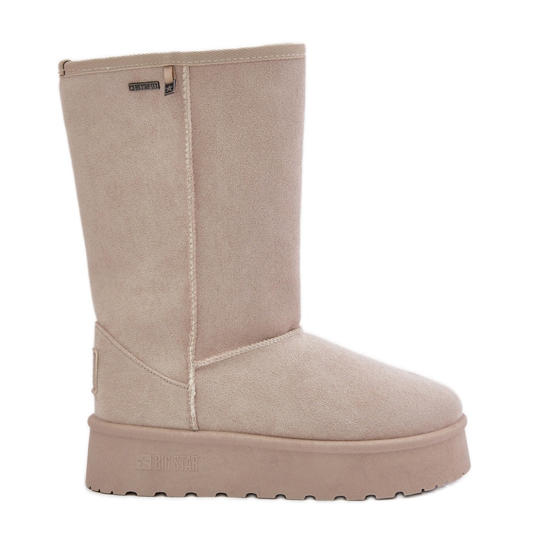 Bottes de neige hautes à plateforme Big Star OO274894 Beige clair