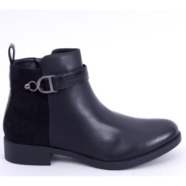 Chelsea boots femme pleine fleur et suède, Amil Noir