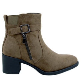 Bottines classiques à talons hauts par Irving Green vert