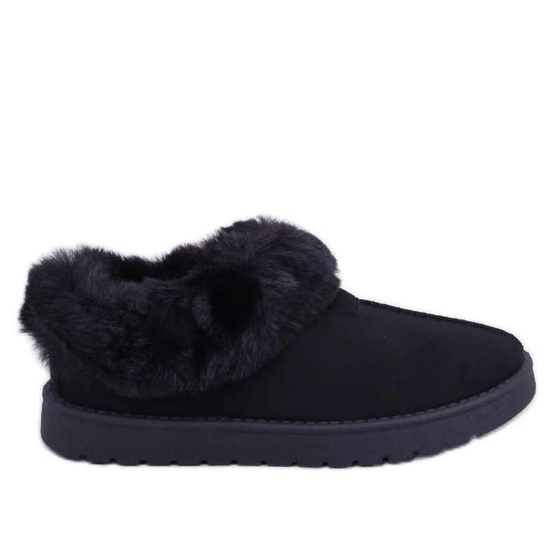 Pantalon court d'émeu bordé de fourrure Fraley Black le noir