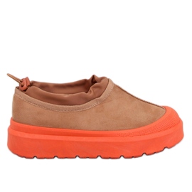 Bottines de neige courtes Jayden Camel brun
