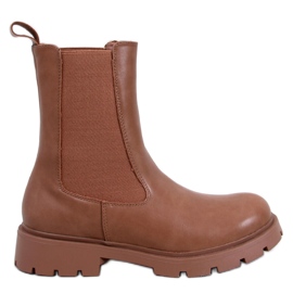 Bottines Chelsea hautes femme Setze Tan brun Bottines Chelsea hautes femme Setze Tan brun