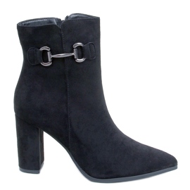 Mahoni Bottines en daim noir le noir