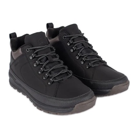 Vico Chaussures de trekking noires à lacets pour hommes le noir Vico Chaussures de trekking noires à lacets pour hommes le noir