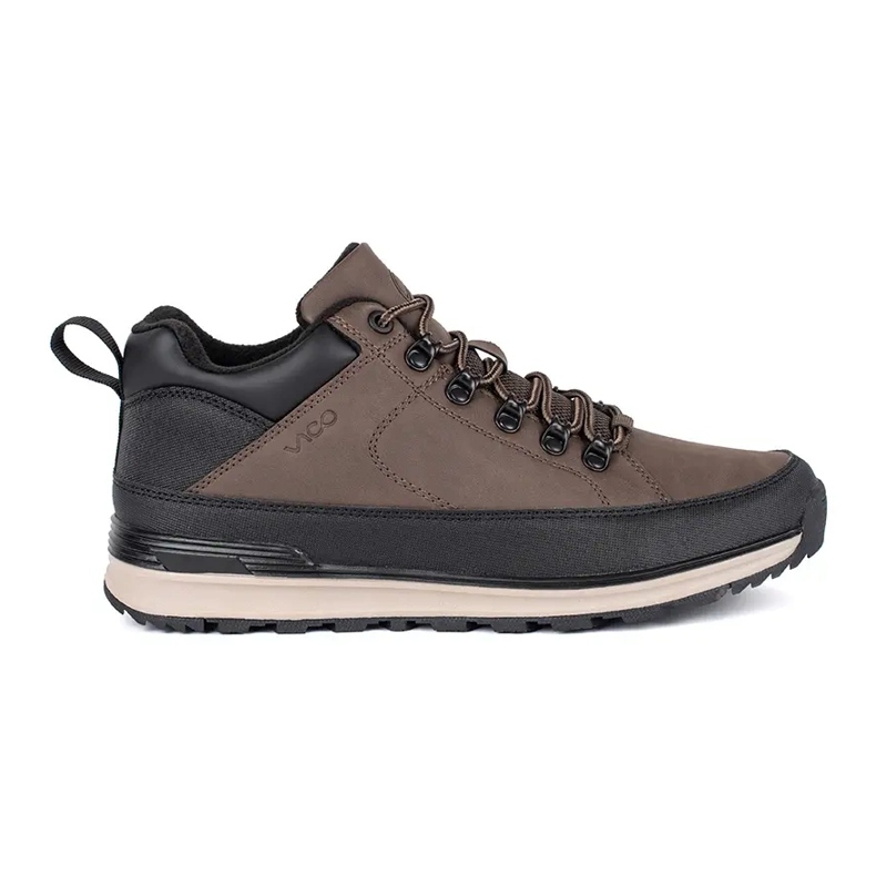 Vico Chaussures de trekking homme à lacets marron brun