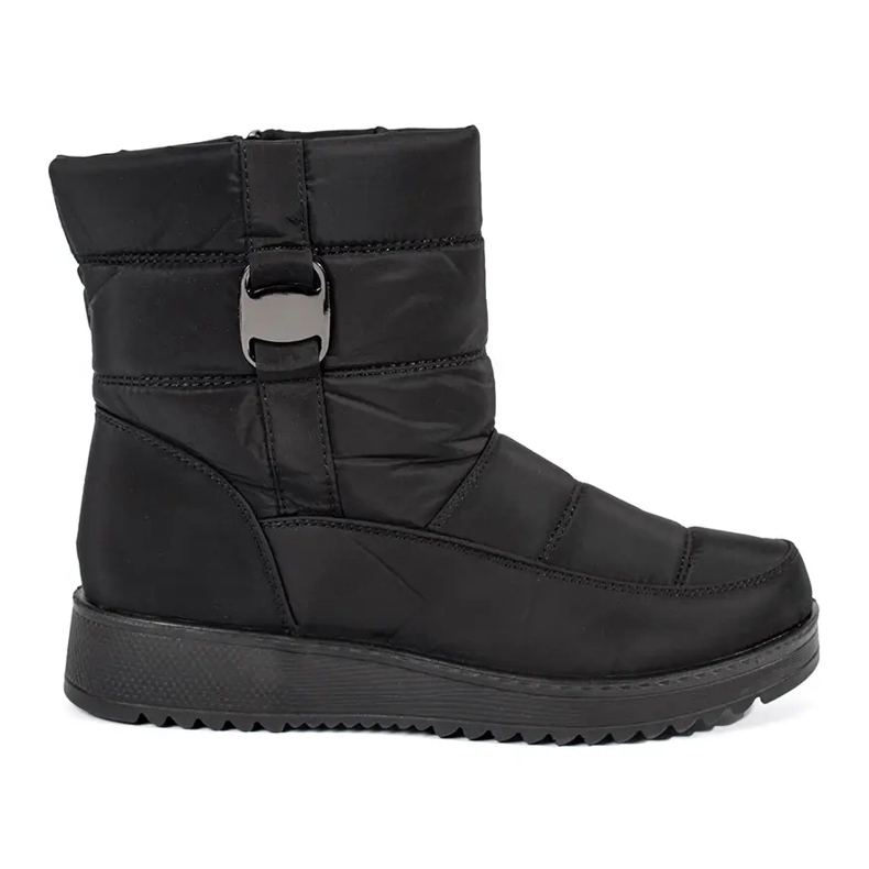 Bottes de neige confortables noires pour femmes le noir
