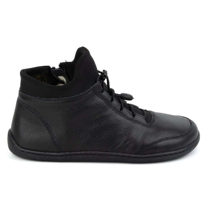 WASAK Chaussures femme pieds nus, doublées laine, cuir 0767W, noir le noir WASAK Chaussures femme pieds nus, doublées laine, cuir 0767W, noir le noir