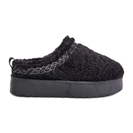 Bottes de neige à plateforme en peau de mouton Mesirra noires avec fourrure