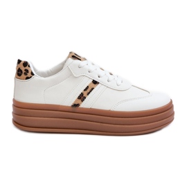 Baskets Plateforme Léopard Femme Blanches Dravinnia Baskets Plateforme Léopard Femme Blanches Dravinnia